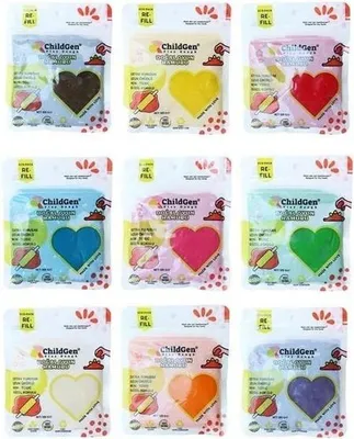 Immagine prodotto di ChildGen Pasta da gioco naturale 9 COLORI confezione ecologica da 9 pezzi