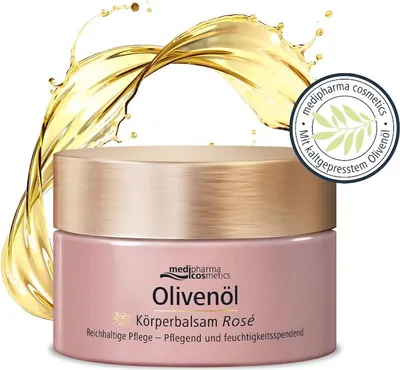 Image de Baume corporel à l'huile d'olive Rose 250 ml