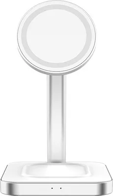 Produktbild von Force Power, 2-in-1 Wireless Ladegerät Magsafe kompatibel 15W, Weiß