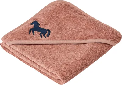 Produktbild von Liewood Balu Babyhandtuch mit Kapuze rosa 70x70 cm