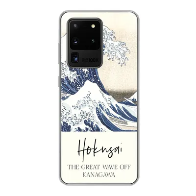 Produktbild von MuchoWow® Handyhülle Schutzhülle Hülle für Samsung Galaxy S20 Ultra Die große Welle von Kanagawa - Katsushika Hokusai Silikon Softcase Handy Hülle - Karteninhaber
