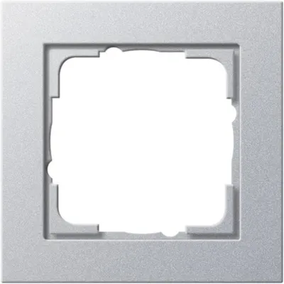 Produktbild von GIRA E2, Aluminium, Thermoplast, Schraubenlos, 80,8 mm, 80,8 mm, 9,3 mm