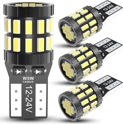 Produktbild von 4 Stück Weiß Glühbirne,LED Lampe,12V 24V 6000K für Boot RV Camper Kofferraumlicht Outdoor Landschaft Innenhofbeleuchtung,Weißes Licht