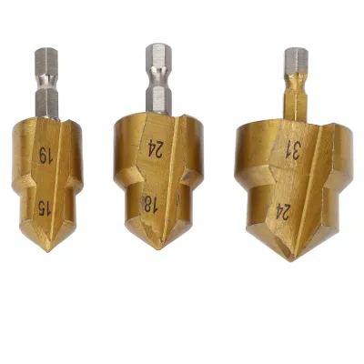 Obrázek produktu pro 3PCS PPR zvedací vrtáky 1/4 palce šestihranná stopka výstružník na potrubí vodovodní potrubí rozšiřovací otvor bit 15 - 19mm 18 - 24mm 24 - 31mm