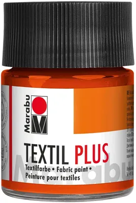 Produktbild von Marabu Stoffmalfarbe Textil plus 50 ml rotorange 023