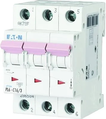 Obrázek produktu pro Jistič Eaton 286601 3P, C, 16A, 6KA