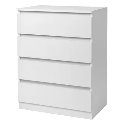 Produktbild von FCH Kommode mit 4 Schubladen, Schubladenschrank für Wohnzimmer, 60 x 38 x 78 cm, weiß