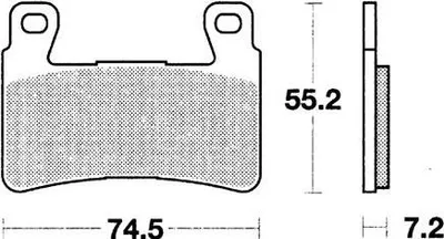 Produktbild von TRW Bremsbeläge MCB 703 Bremsbelag MCB 703 TRQ Sint.Metal Racing