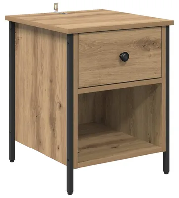 Zdjęcie produktu dla Szafka Nocna Dąb rzemieślniczy 40 x 42 x 50 cm