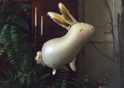 Zdjęcie produktu dla Balonfolia Zajączek - Kolorowy balon na każdą okazję, stwórz niezapomnianą atmosferę!