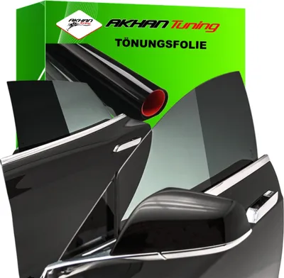 Produktbild von TF01 - Tönungsfolie Fensterfolie 300x50 cm schwarz poliert