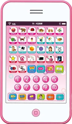 Produktbild von ASKSA Telefon Spielzeug fuer Babys, Musik Handy Spielzeug, gefaelschtes Telefon Spielzeug, Spielzeug Telefon fuer Jungen und Maedchen, Rosa