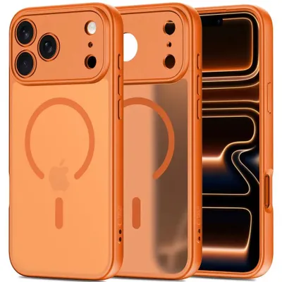 Zdjęcie produktu dla Tech-Protect 5906302334834, Pokrowiec, Apple, iPhone 17 Pro Max, 17,5 cm (6.9"), Pomarańczowy