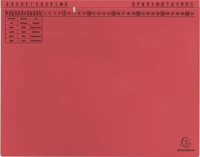 Obrázek produktu pro Exacompta 371103B 25 Exacompta Hängehefter Exaflex Karton rot 1 x Amtsheftung / kaufmännische Heftung