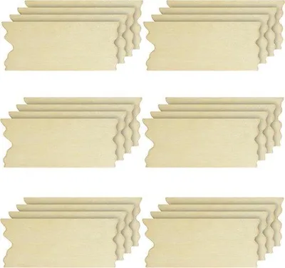 Obrázok produktu pre Drevené dosky – pre domácich majstrov – pyrografia – nedoladené drevo – pre umenie a kreativitu – obdĺžniková doska – 17,6 x 7,5 cm – vhodné na výrobu tablík a dekorácií.