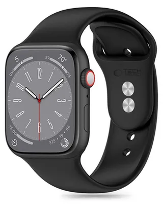 Zdjęcie produktu dla Tech-Protect Silicone Watch Apple 4/5/6/7/8/9/Se/Ultra 1/2 (42/44/45/49 Mm) Czarny