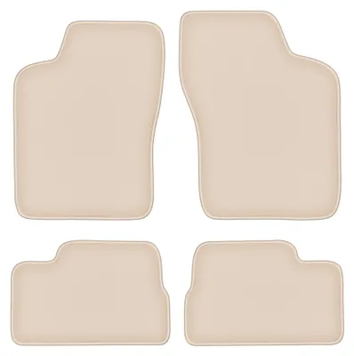 Productafbeelding van Velours automatten voor Opel Kadett E 1984-1991 (hatchback/stationwagen/sedan/cabrio) – 4-delig, beige, op maat – Wielganizator FORTUNA
