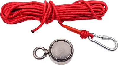 Produktbild von Bergemagnet Set Magnetangeln 240 Kg Stark Neodym Ösenmagnet  mit 10m Seil