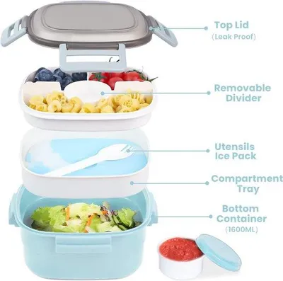 Produktbild von Famanu Lunchbox - Lebensmittelsichere Materialien, 1600 ml