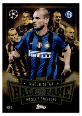 Zdjęcie produktu dla HOF6 – Wesley Sneijder – Match Attax Hall of Fame – 2025/2026