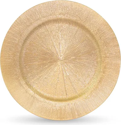 Produktbild von Deko-Teller Strahlendesign | Gold | Kunststoff | 33 x 1,8 cm | 19937