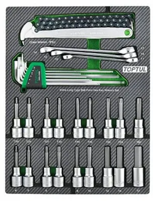 Produktbild von TOPTUL Steckschlüsselsatz Knarenkasten GEB3109