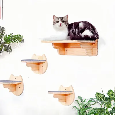 Katzenkletterwand mit Hängematte und Treppe, 4-teilig, XL, stabil