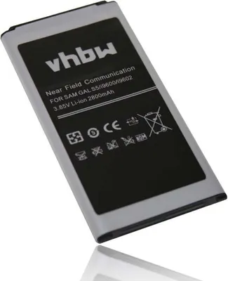 Produktbild von vhbw Akku kompatibel mit Samsung Galaxy GT-I9700, S5, Round, Round LTE, GT-I9600, GT-I9602 Handy Smartphone Telefon (2800 mAh, 3,85 V, Li-Ion) mit NFC