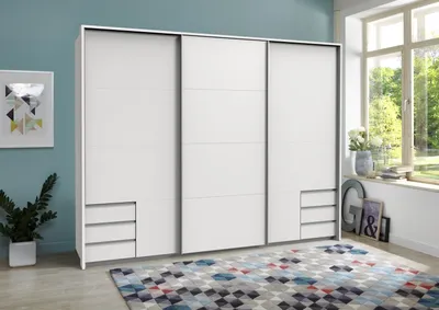Produktbild von Schlafzimmer-Set >Seattle< in Weiß - 273x213x65cm (BxHxT)