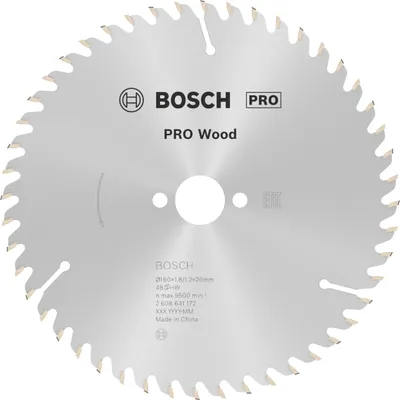 Productafbeelding van Bosch 1x PRO zaagblad voor cirkelzaag, 160 x 1,8 x 20 mm, T48