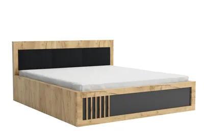 Produktbild von Sorento Bett mit Stauraum und Gasdruckfeder und Bettkasten - 151,5 x 92 x 207,5 cm