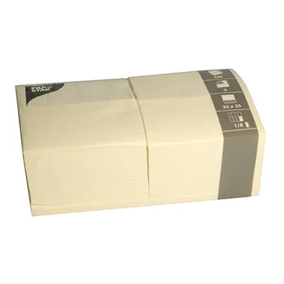 Zdjęcie produktu dla Papstar 84579, Kremowy, Bibułka, Monochromatyczny, 46 g/m², 330 mm, 330 mm