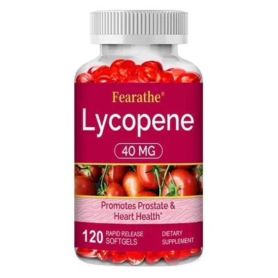 Produktbild von Lycopene 40mg (120 Kapseln) Nahrungsergänzungsmittel, Herz, Kreislauf, Cholesterinspiegel, Immunität, Männergesundheit, Prostatagesundheit