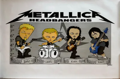 Image de METALLICA - Headbangers - 61x91cm - Affiche Poster