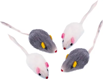 Immagine prodotto di Nobby peluche topo a pelo corto 5 cm, confezione da 4