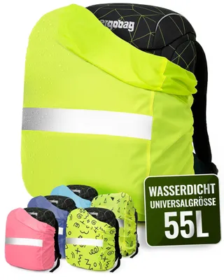 Productafbeelding van 55L Regenhoes Rugzak 50x60cm - Waterdicht & Winddicht voor Schooltassen & Rugzakken
