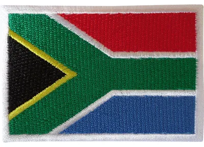 Südafrika Flaggen-Patch, aufbügelbar, 7,2 x 4,9 cm