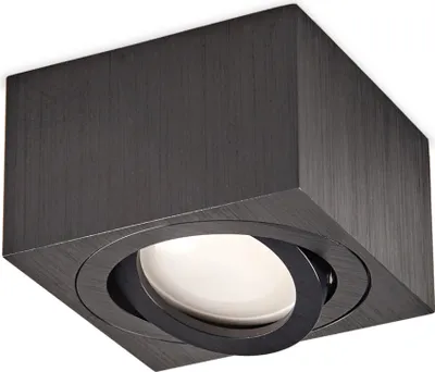 Zdjęcie produktu dla Oprawa Natynkowa HALOGENOWA SPOT 50mm Czarna Kwadratowa Ruchoma OH37S Kobi