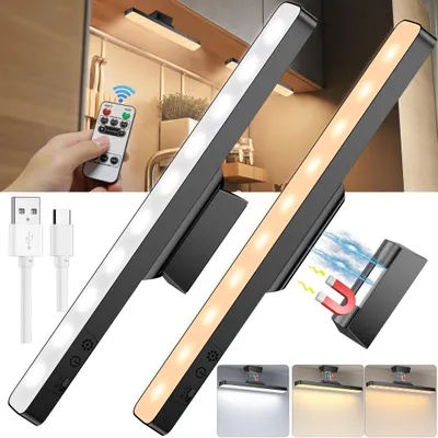 Image de Lampes sous-meuble de cuisine avec télécommande, éclairage de meuble de 30 cm, lot de 2