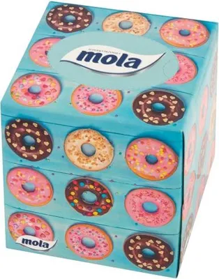 Immagine prodotto di Mola fazzoletti cosmetici in confezione da 58 pezzi