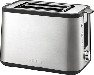 Produktbild von Krups Control Line Toaster KH442D, 2 Scheibe(n), Edelstahl, 850 W, 18 mm, 30 mm, 20 mm