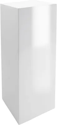 Image de VIVANNO Podium en fibre de verre PODIUM Colonne, blanc brillant - 30x30x80 cm