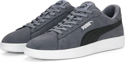 Produktbild von Puma Herren-Sneaker PUMA Smash 3.0 Grau-Schwarz-Weiß, Farbe:grau, UK Größe:81/2