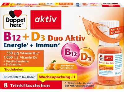 Immagine prodotto di Doppio Cuore B12+d3 Duo Attivo Fiale da bere 8 Capsule