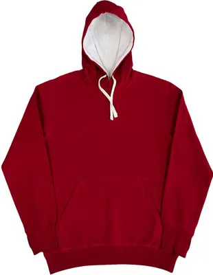 Produktbild von SG SG24F | Ladies' Contrast Hoodie - Kapuzenpullover für Damen - Farbe: Red/White - Größe: XL