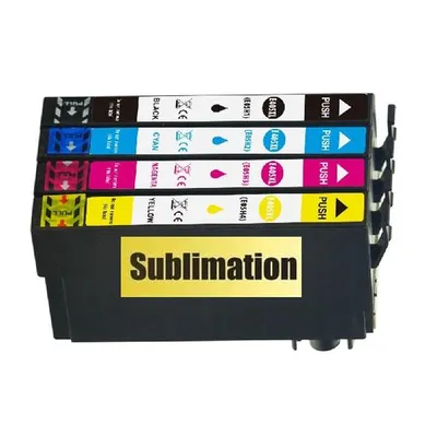 Produktbild von 4 Druckerpatronen mit Sublimationstinte kompatibel mit Epson 405 XL BK, C, M, Y für WF-7310, 7830, 7835, 7840, Pro WF-3820, 3825, 4820, 4825, 4830