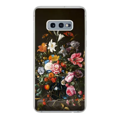 Produktbild von MuchoWow® Handyhülle Schutzhülle Hülle für Samsung Galaxy S10e Vase mit Blumen - Jan Davidsz de Heem - Kunst Silikon Softcase Handy Hülle - Handy