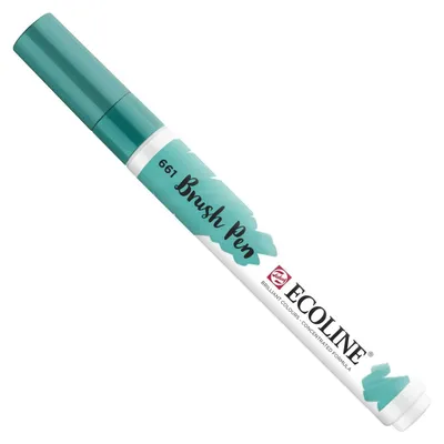 Obrázek produktu pro Talens Ecoline 661, 1 kusů, Tyrkysová, Tyrkysová, Bílá, Kulatý, Inkoust na vodní bázi