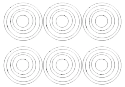 Produktbild von 30 Stück Makramee Metallringe 50 150mm Stabile Eisenringe mit Robusten Schweißnähten für Traumfänger, Hochzeitskränze und Bastelprojekte