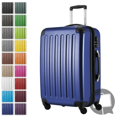 Immagine prodotto di HAUPTSTADTKOFFER Alex - Valigia rigida espandibile con 4 ruote trolley da check-in valigia da viaggio con espansione pieghevole bagaglio da check-in 158cm Valigia rigida 65 cm, 74 litri, blu scuro